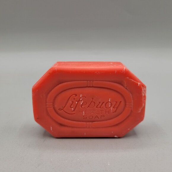 1940s Lifebuoy Health Soap Red Bar In Original Box Bathroom Decor - Picture 4 of 6